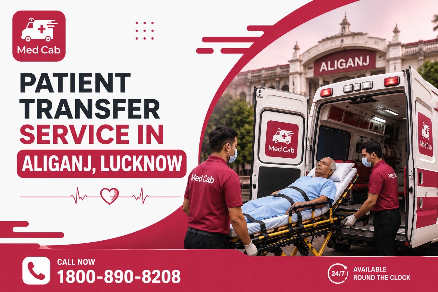 Patient Transfer Service in Aliganj