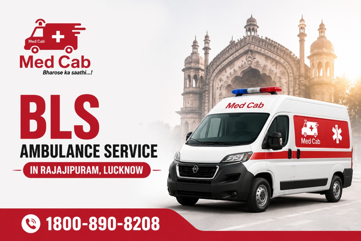 BLS Ambulance Service in Rajajipuram, Lucknow