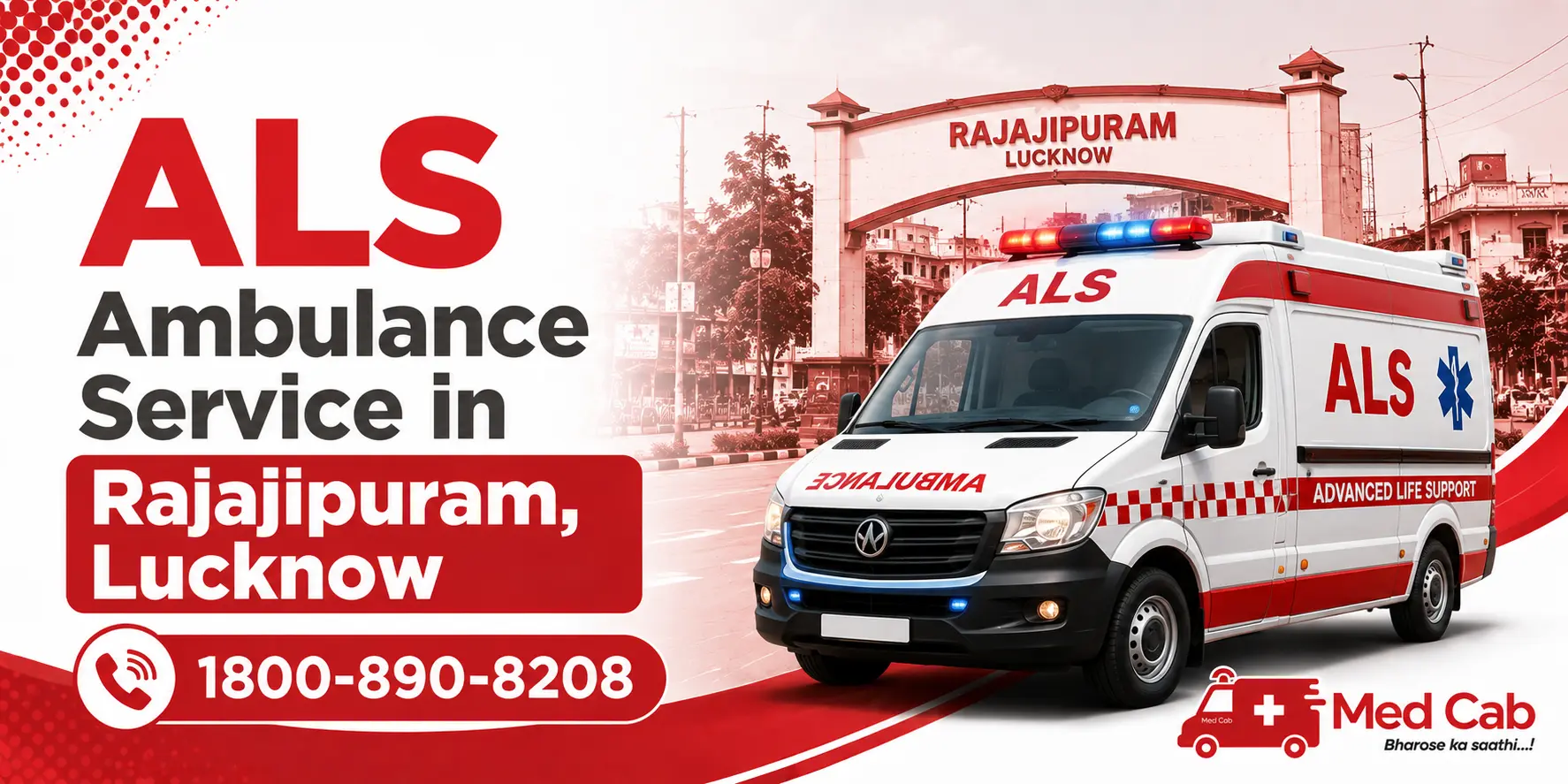 als ambulance service in rajajipuram, Lucknow