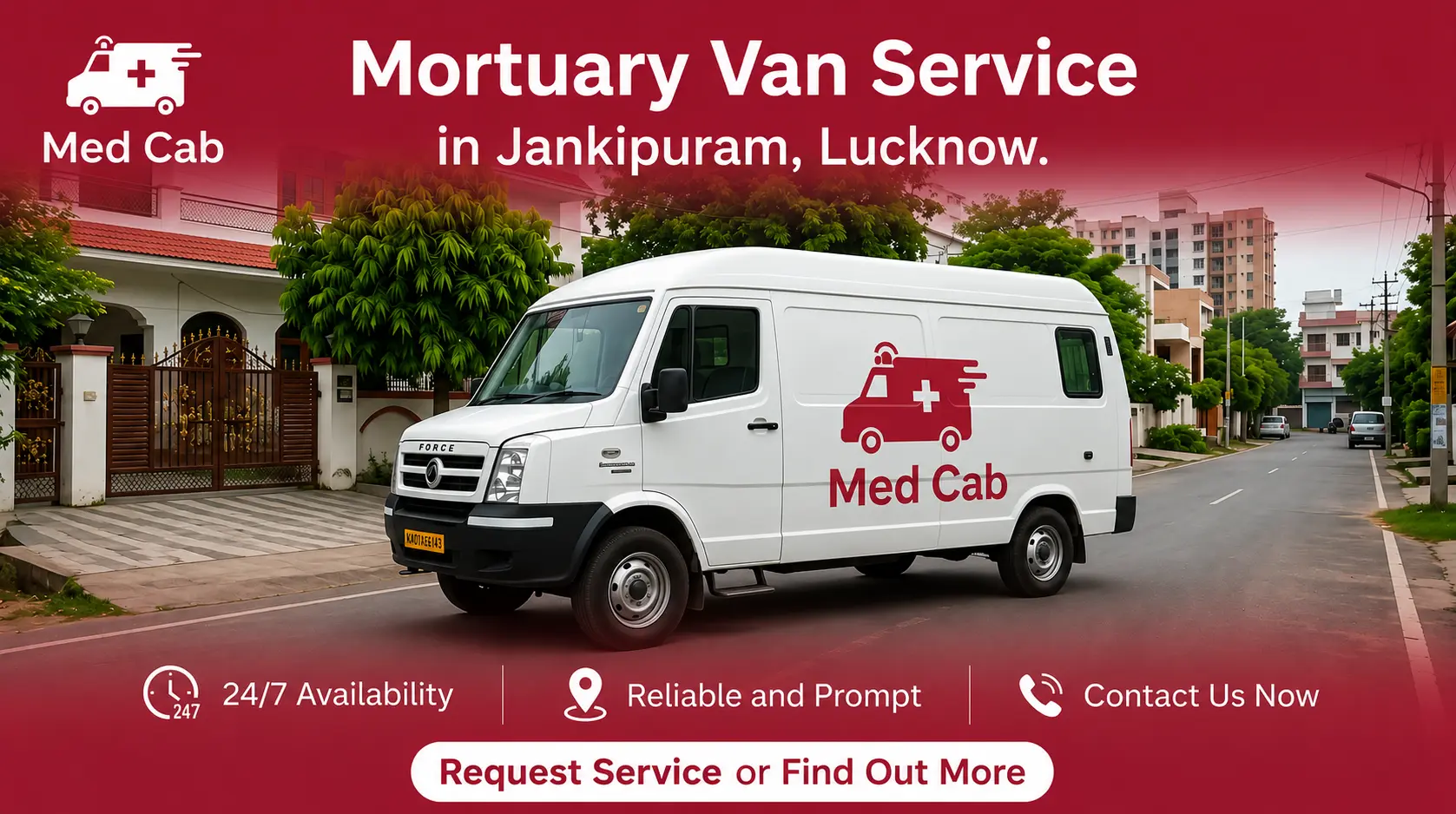 Mortuary van service in jankipuram, lucknow